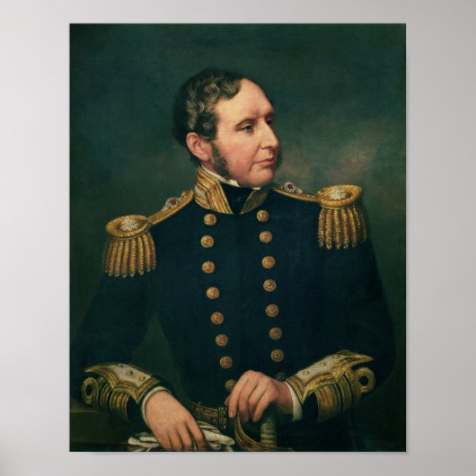 Poster Le vice-amiral Robert Fitzroy (Devant)