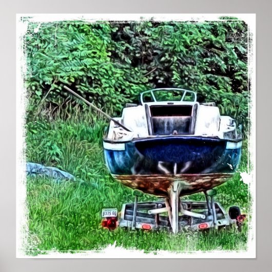 Poster Le vieux bateau (Devant)