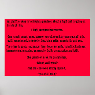 Poster Le vieux Cherokee