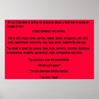 Poster Le vieux Cherokee