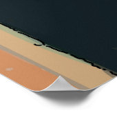 Poster Le vieux français avec verre à vin (Coin)