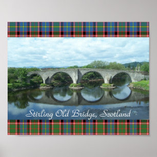 Poster Le vieux pont de Stirling en Écosse