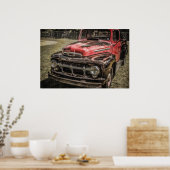 Poster Le Vieux Rouge antique (Cuisine)