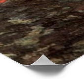 Poster Le vignoble rouge de Vincent van Gogh. (Coin)