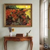 Poster Le Vignoble rouge par Vincent van Gogh