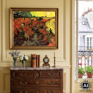 Poster Le Vignoble rouge par Vincent van Gogh
