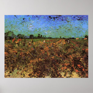 Poster Le vignoble vert par Vincent van Gogh