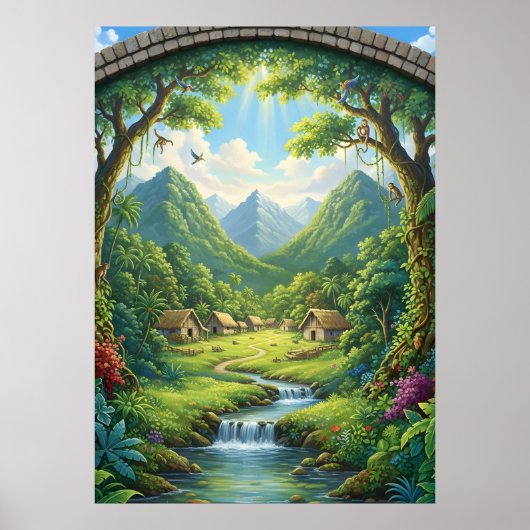 Poster Le village caché de la forêt émeraude (Devant)