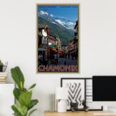 Poster Le village de Chamonix (Bureau à domicile)