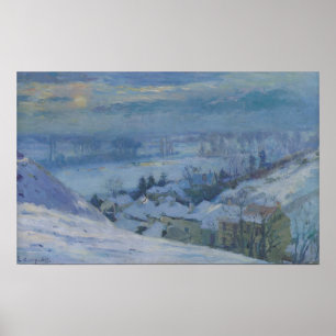 Poster Le village de Herblay sous la neige, 1895