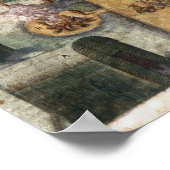 Poster Le village indien de Secoton, vers 1570-80 (Coin)