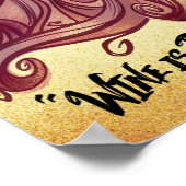 Poster Le vin est de la poésie en bouteille (Coin)