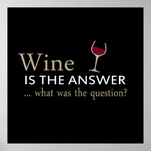 Poster le vin est la réponse à la question