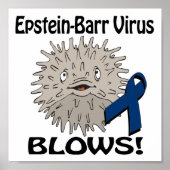 Poster Le virus Epstein-Barr souffle la conception de sen (Devant)