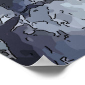 Poster Le visage de la femme Abstrait (Coin)