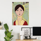 Poster Le visage de la fille après Matisse (Bureau à domicile)