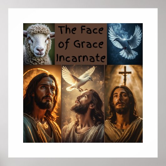 Poster Le Visage de la Grâce Incarnée conception 1 (Devant)