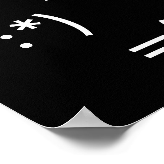 Poster Le visage de l'affiche de communication moderne (Coin)