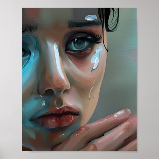 Poster Le visage des femmes | Oeuvre artistique générée p (Devant)