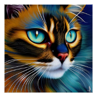 Le visage d'un mignon Lynx pointe Siamese