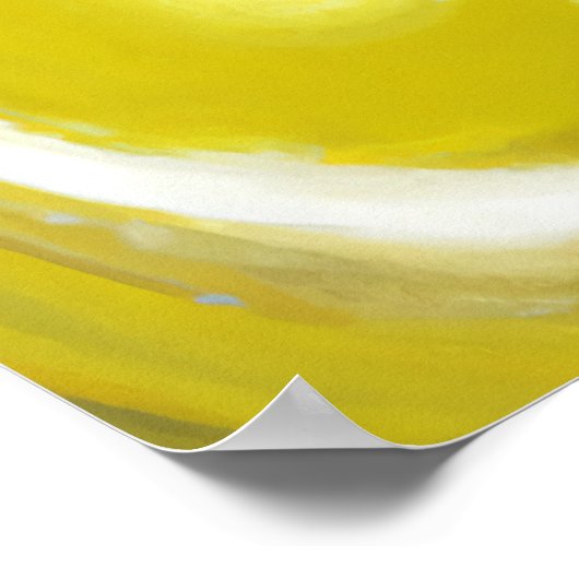 Poster Le visage en citron jaune en pleurs | AI Art Poste (Coin)