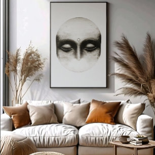 Poster Le visage serein