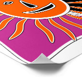 Poster Le visage souriant du soleil (Coin)