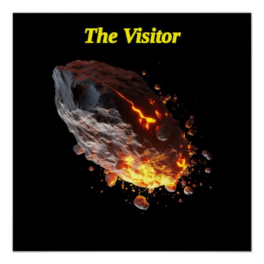 Poster "Le visiteur" Space Rock d'histoires spatiales (Devant)