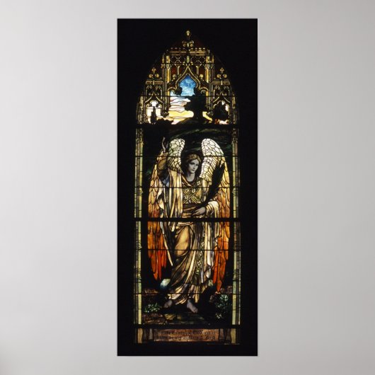 Poster Le Vitrail de l'Ange du Soir (Devant)