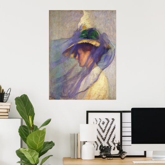 Poster Le Voile bleu (Bureau à domicile)