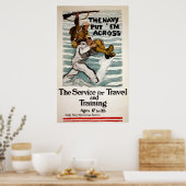 Poster Le Voilier Se Lève Alors Qu'Il Porte Un Soldat Sur (Cuisine)