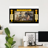 Poster Le vol de l'Amérique - Enchères (Bureau à domicile)