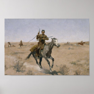 Poster Le vol - Frederic Remington 1895