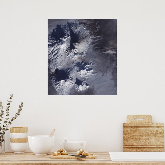 Poster Le volcan Bezymianny expose un modeste panache (Cuisine)