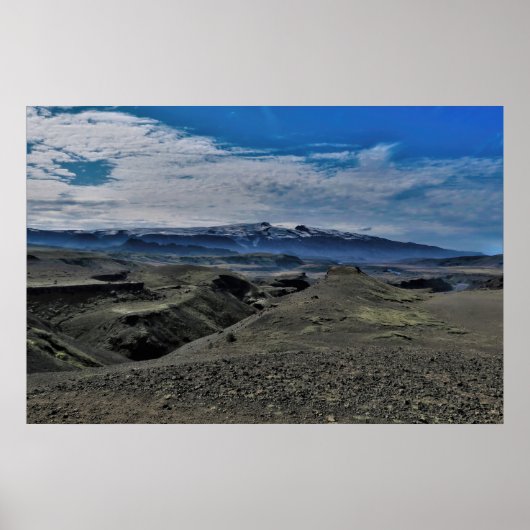 Poster Le volcan Katla (Devant)