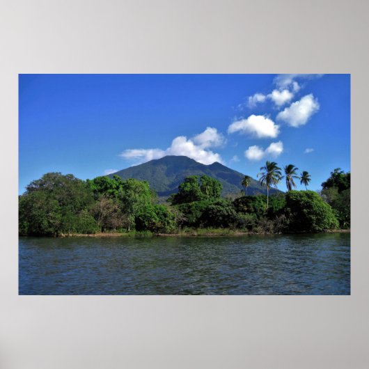 Poster Le volcan Maderas (Devant)