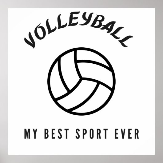 Poster Le volley-ball, mon meilleur sport (Devant)