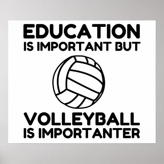 POSTER LE VOLLEYBALL EST IMPORTANT (Devant)
