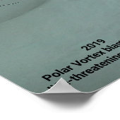 POSTER LE VORTEX POLAIRE ATTEINT L'AMÉRIQUE 2019 (Coin)