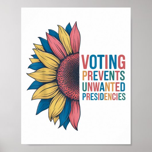 Poster Le vote empêche les présidences indésirables Conce (Devant)