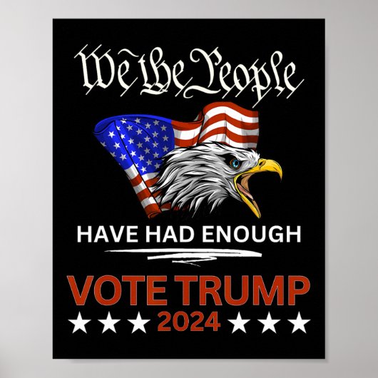 Poster Le Vote Républicain Trump 2024 Nous, Le Peuple, Av (Devant)