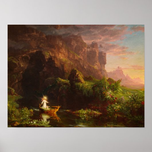 Poster Le voyage de la vie, Enfance par Thomas Cole (Devant)