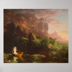 Poster Le Voyage de la vie Enfance, Thomas Cole