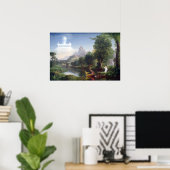 Poster Le voyage de la vie - Jeunesse par Thomas Cole (Bureau à domicile)
