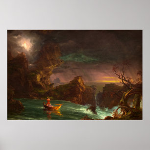 Poster Le voyage de la vie, Manhood de Thomas Cole