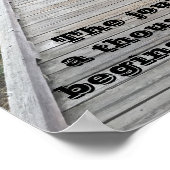 Poster Le voyage de mille milles... (Coin)