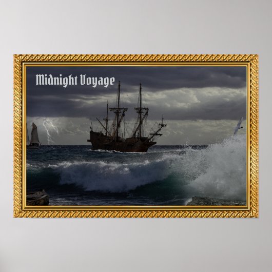 Poster Le Voyage de Minuit au Clair de Lune (Devant)