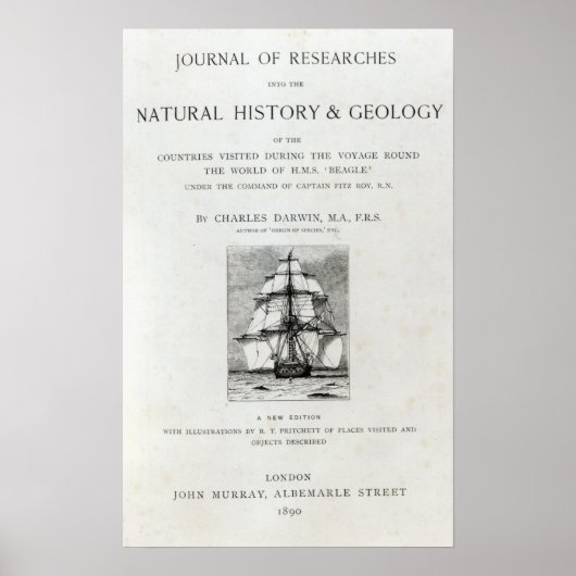 Poster Le voyage du Beagle (Devant)