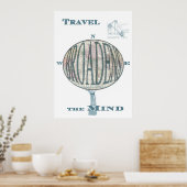 Poster Le voyage élargit l'impression mentale (Cuisine)