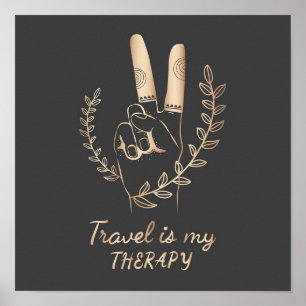 Poster Le voyage est ma Theraphie